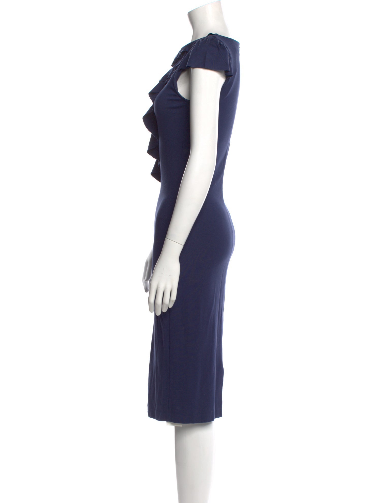 Red Valentino Crew Neck Midi Length Dress