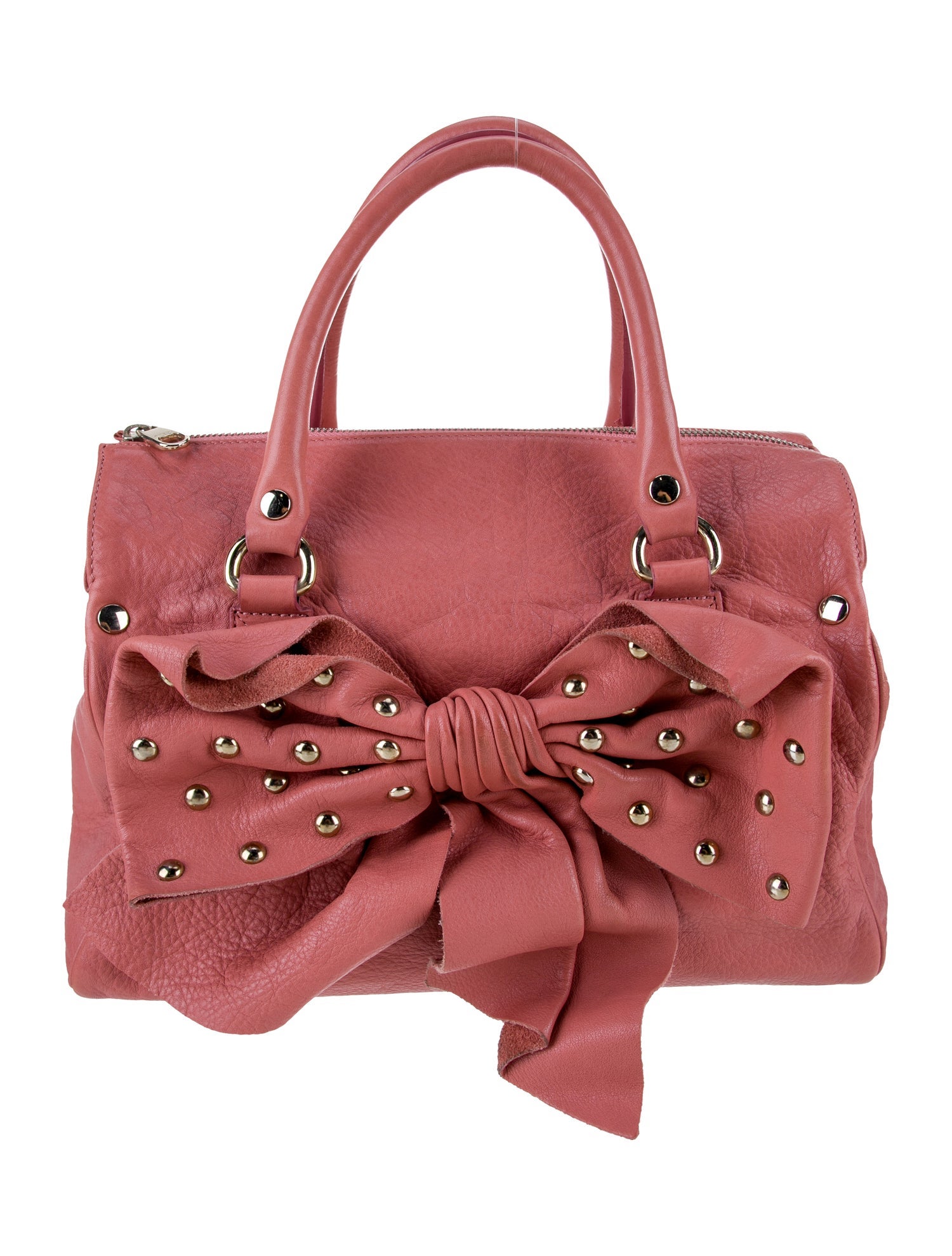 Red Valentino Leather Top Handle Bag