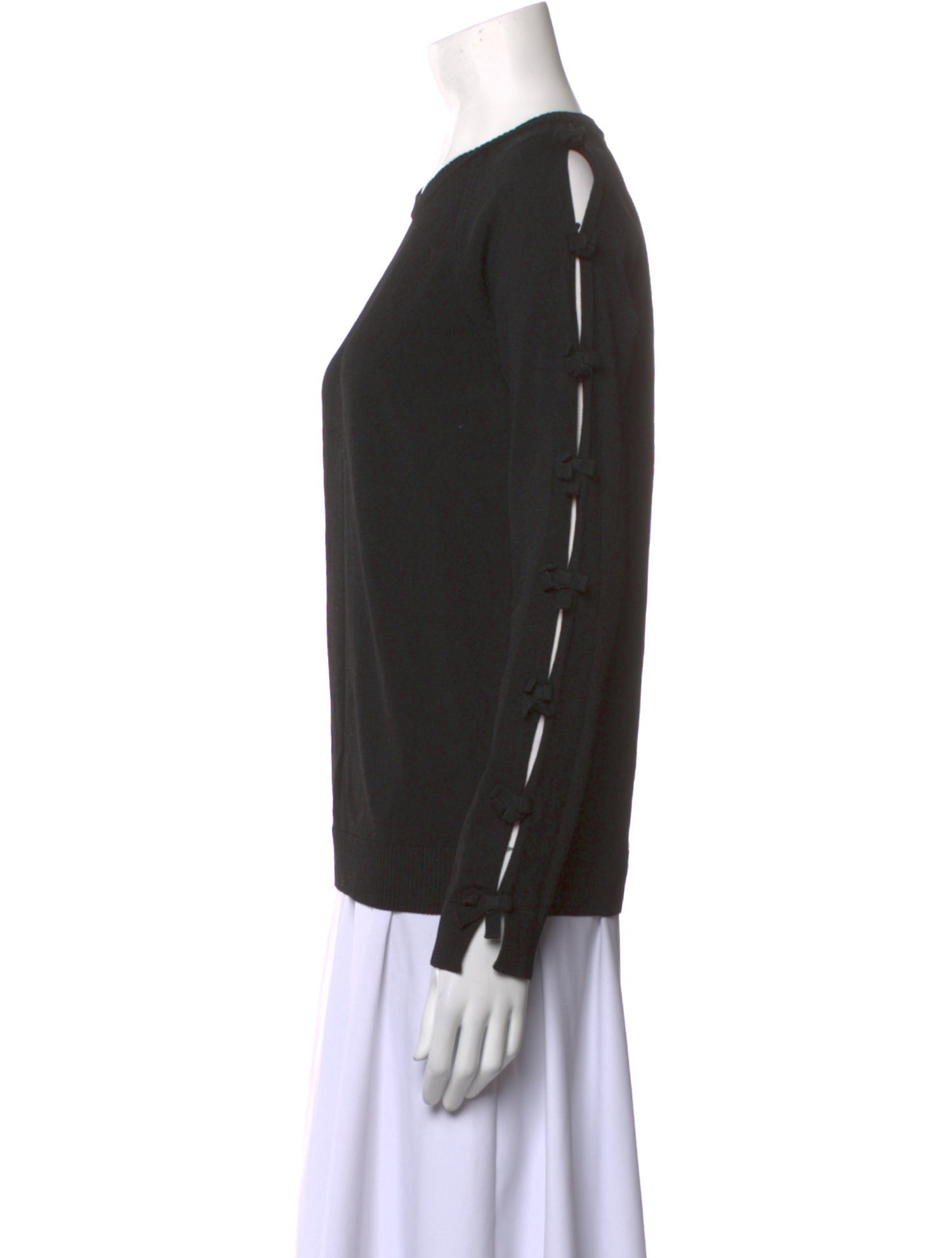 Red Valentino Crew Neck Long Sleeve Sweatshirt