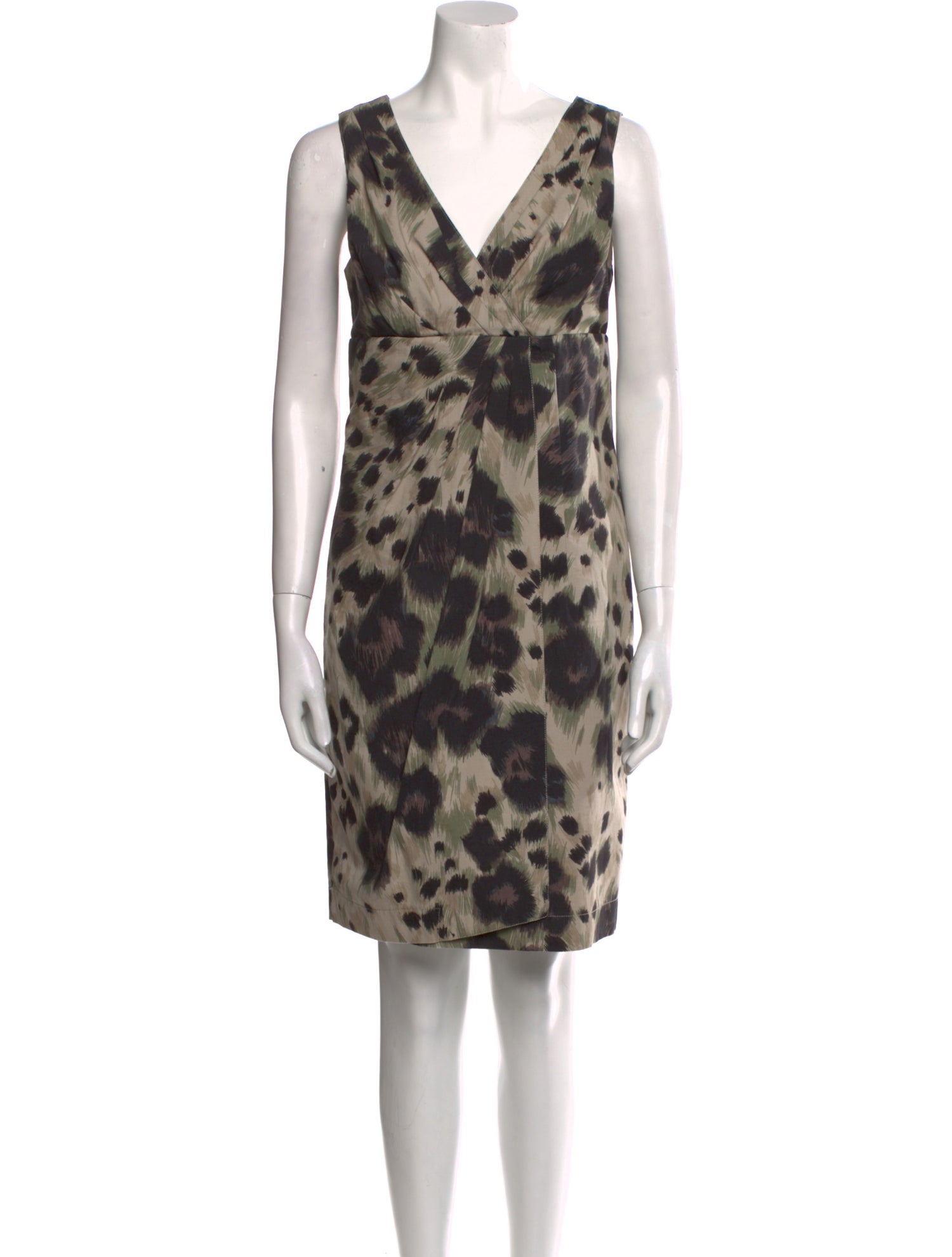 Red Valentino Animal Print Knee-Length Dress