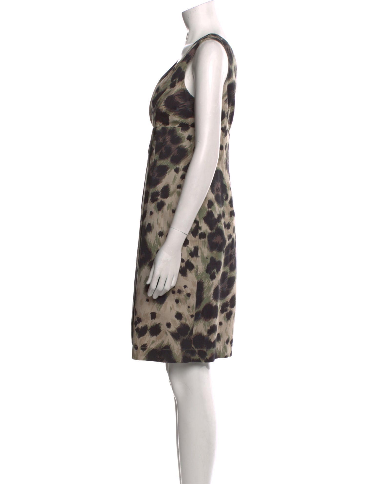 Red Valentino Animal Print Knee-Length Dress