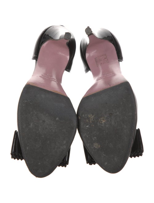 Red Valentino Patent Leather Bow Accents D'Orsay Pumps