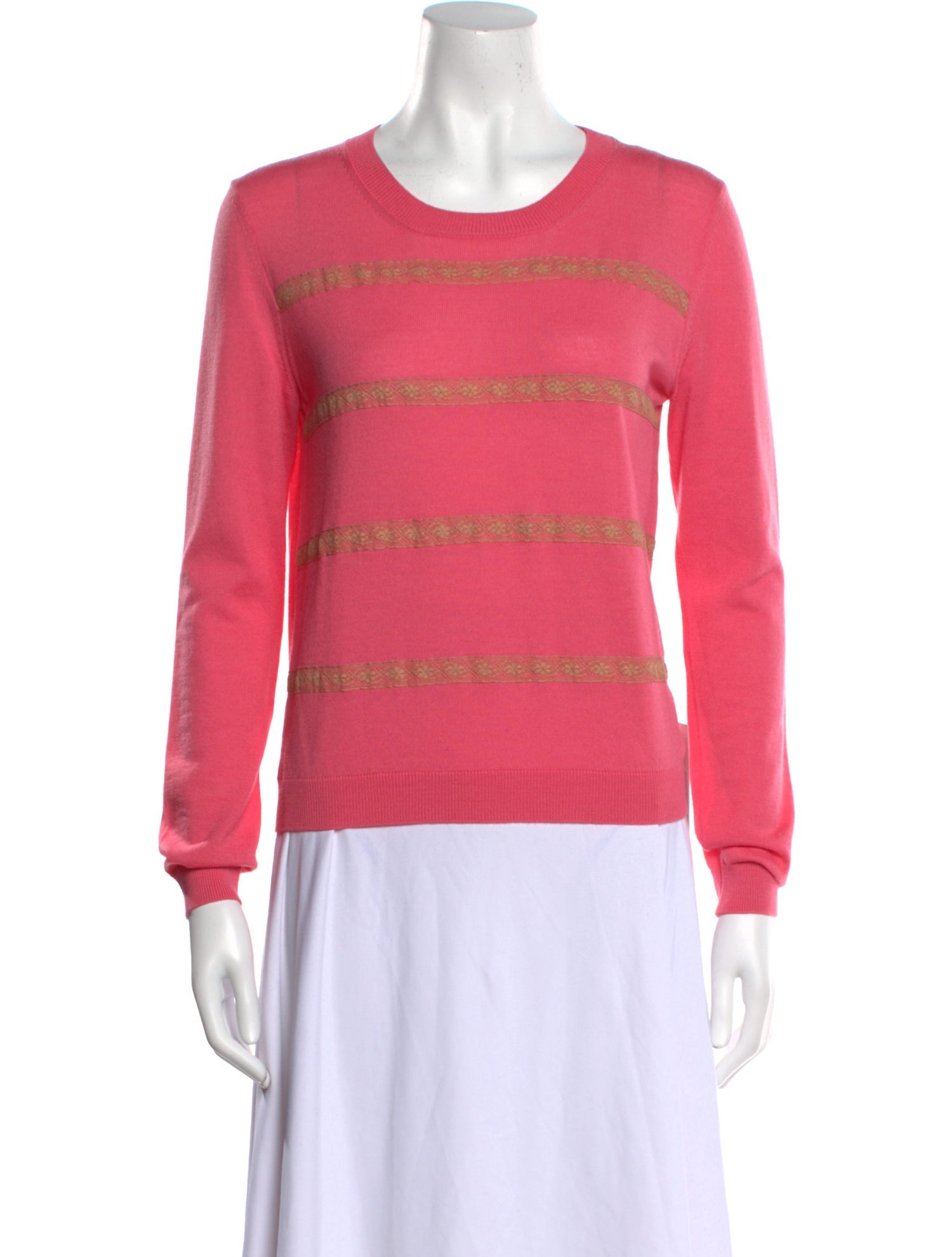 Red Valentino Wool Striped Sweater