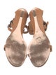 Red Valentino Leather T-Strap Sandals