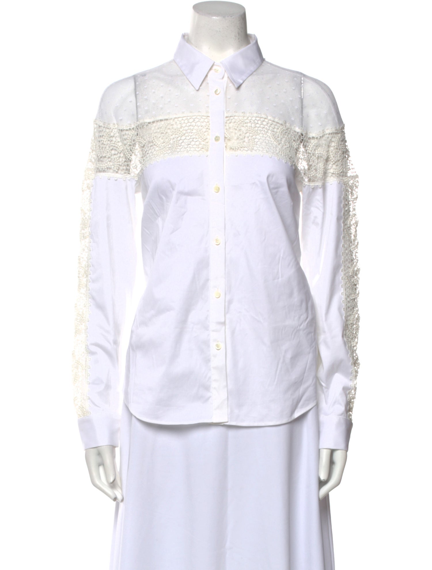 Red Valentino Long Sleeve Button-Up Top w/ Tags