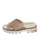 Red Valentino Leather Studded Accents Slides