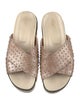 Red Valentino Leather Studded Accents Slides