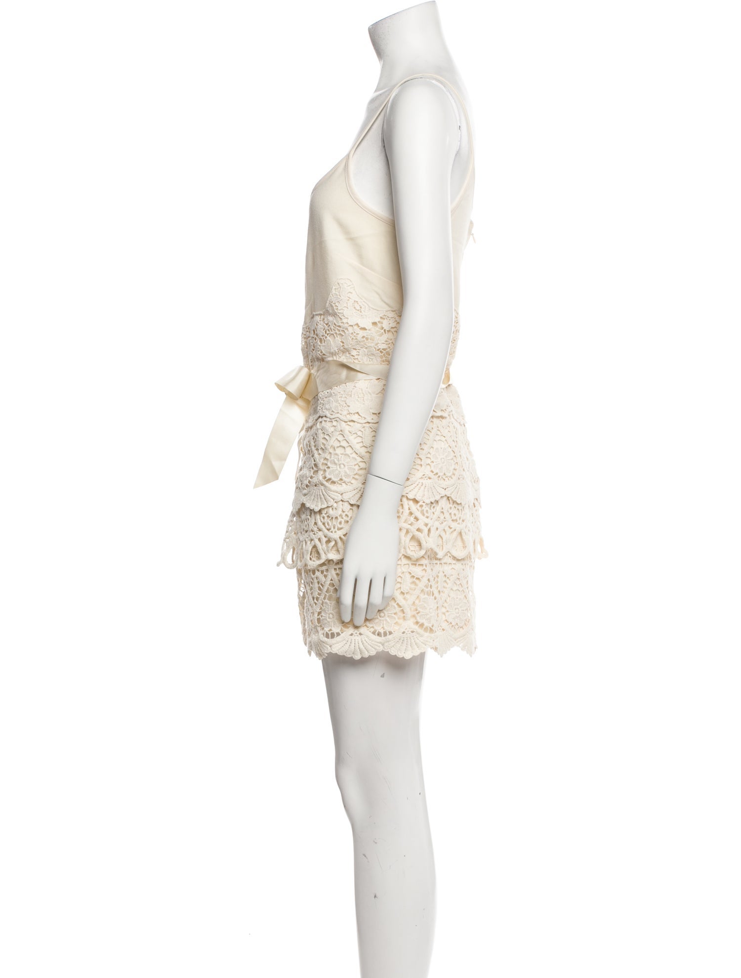 Red Valentino Lace Pattern Square Neckline Romper w/ Tags