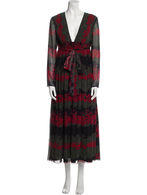 Red Valentino Printed Long Dress