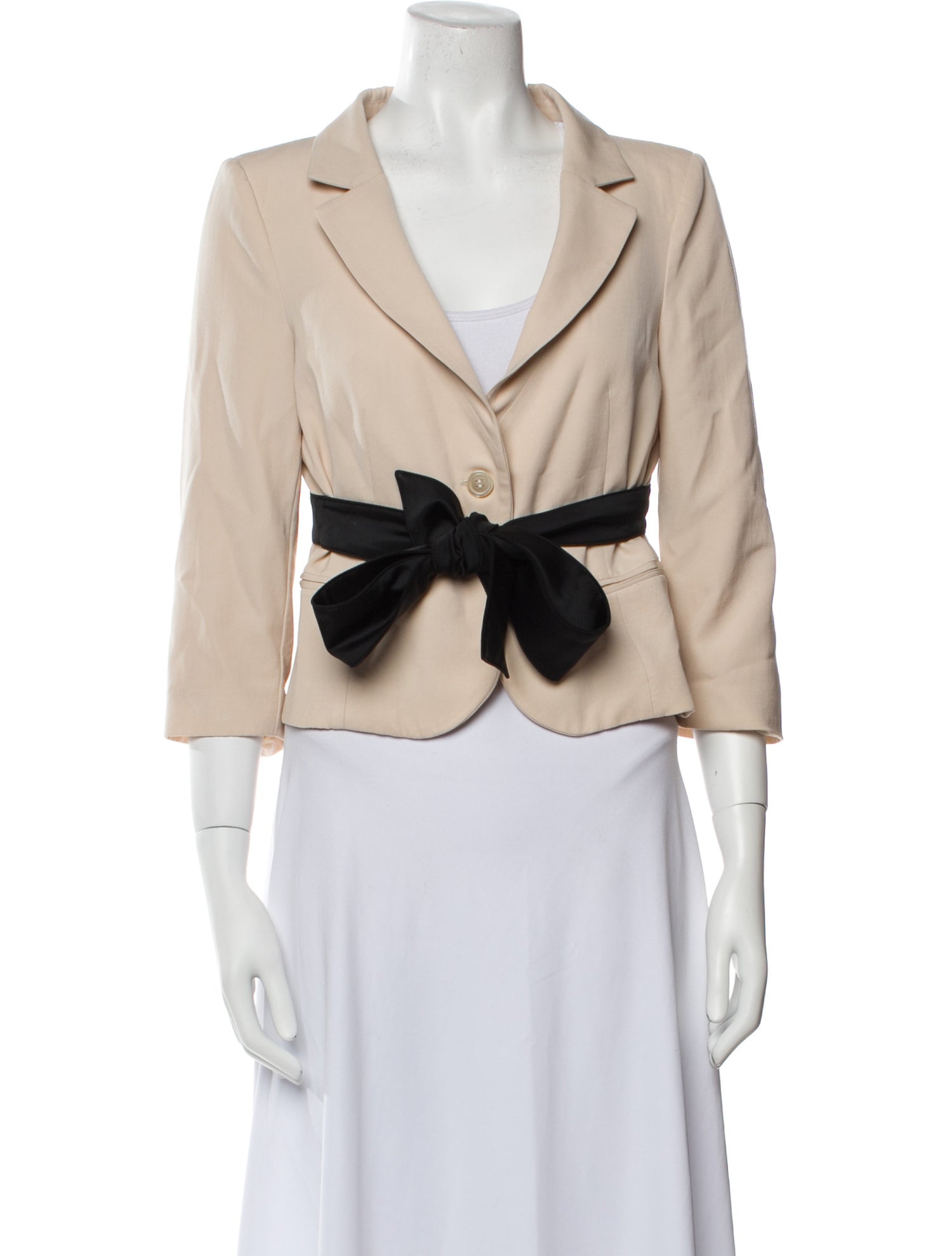 Red Valentino Colorblock Pattern Evening Jacket