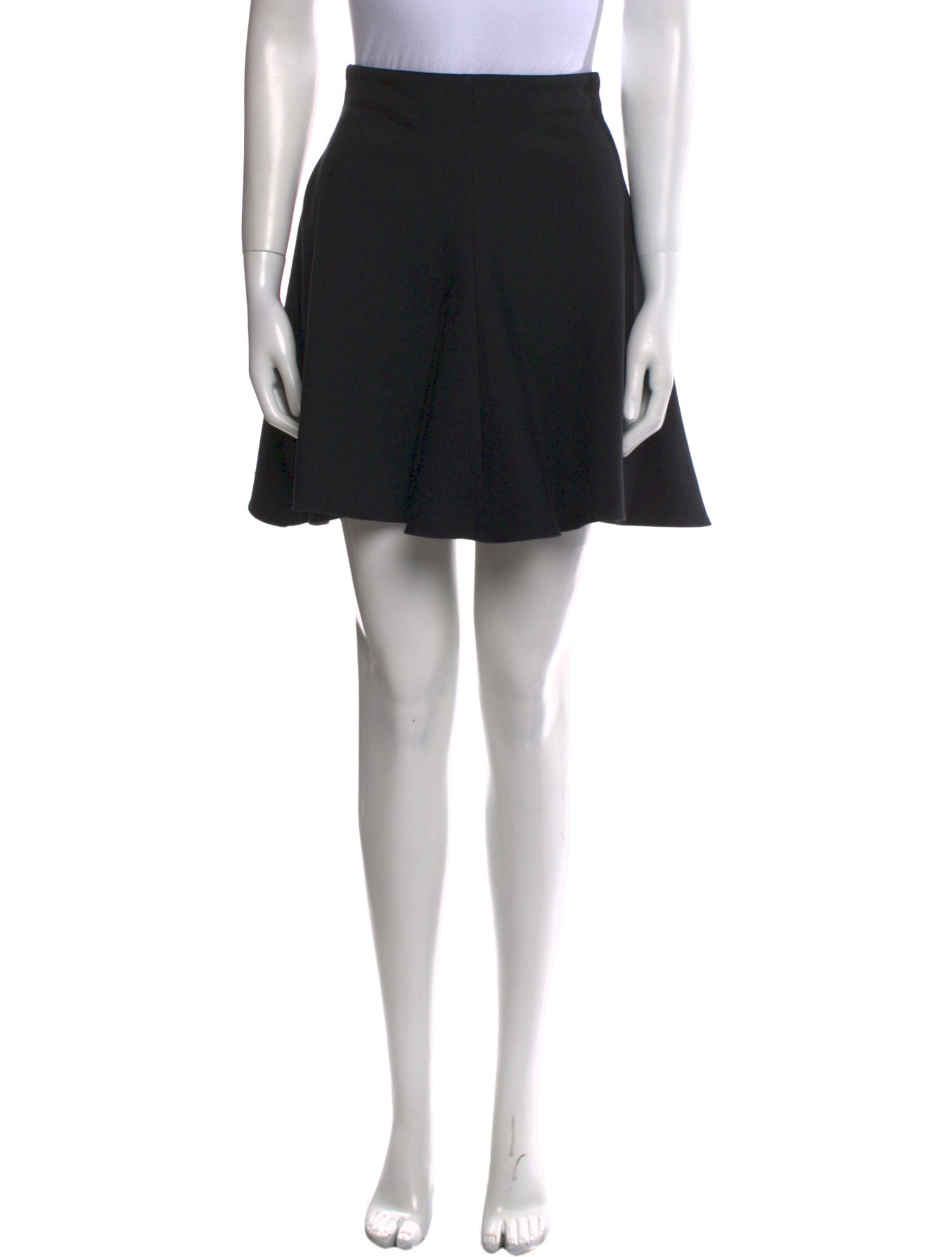 Red Valentino Pleated Accents Mini Skirt