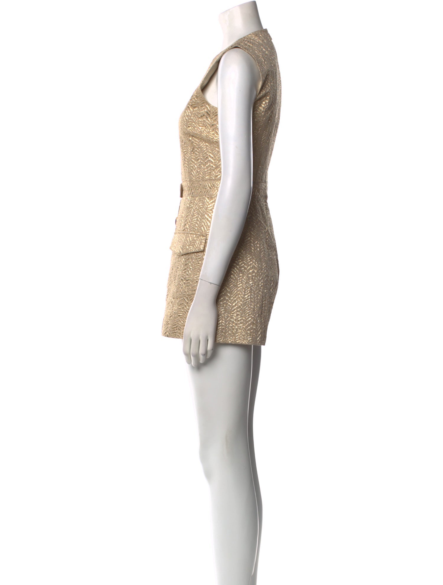 Red Valentino Printed Scoop Neck Romper