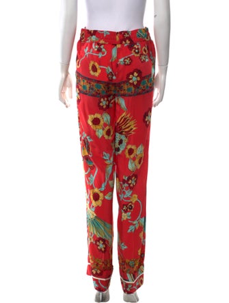 Red Valentino Silk Wide Leg Pants