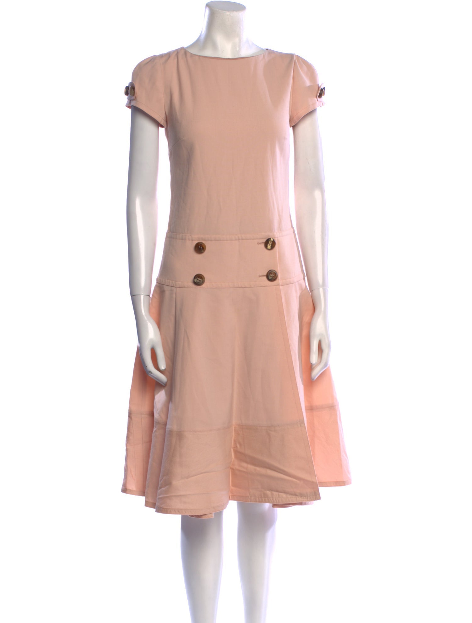 Red Valentino Bateau Neckline Knee-Length Dress