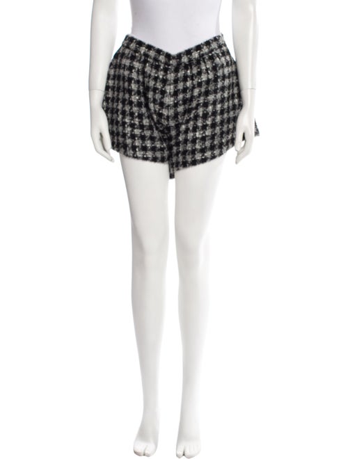 Red Valentino Houndstooth Print Mini Shorts