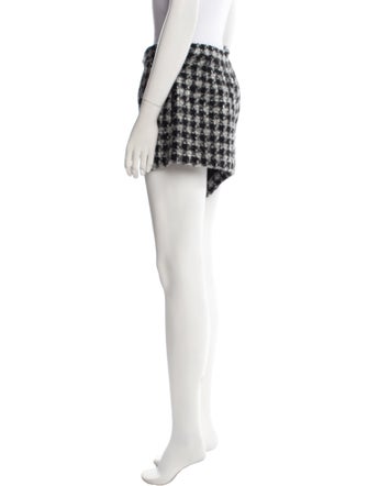 Red Valentino Houndstooth Print Mini Shorts