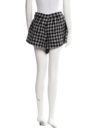 Red Valentino Houndstooth Print Mini Shorts