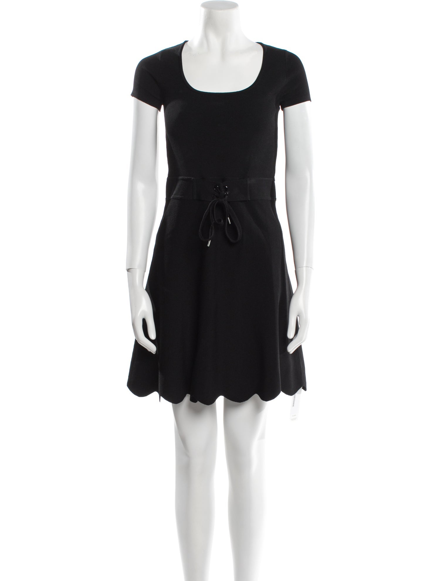 Red Valentino Scoop Neck Mini Dress