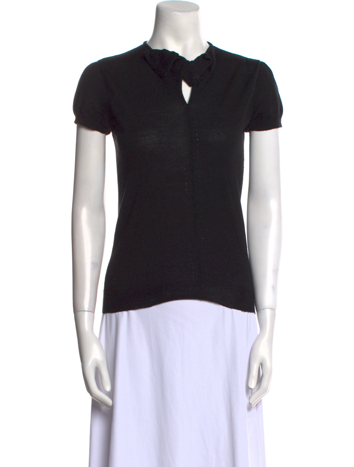 Red Valentino Virgin Wool Crew Neck Polo