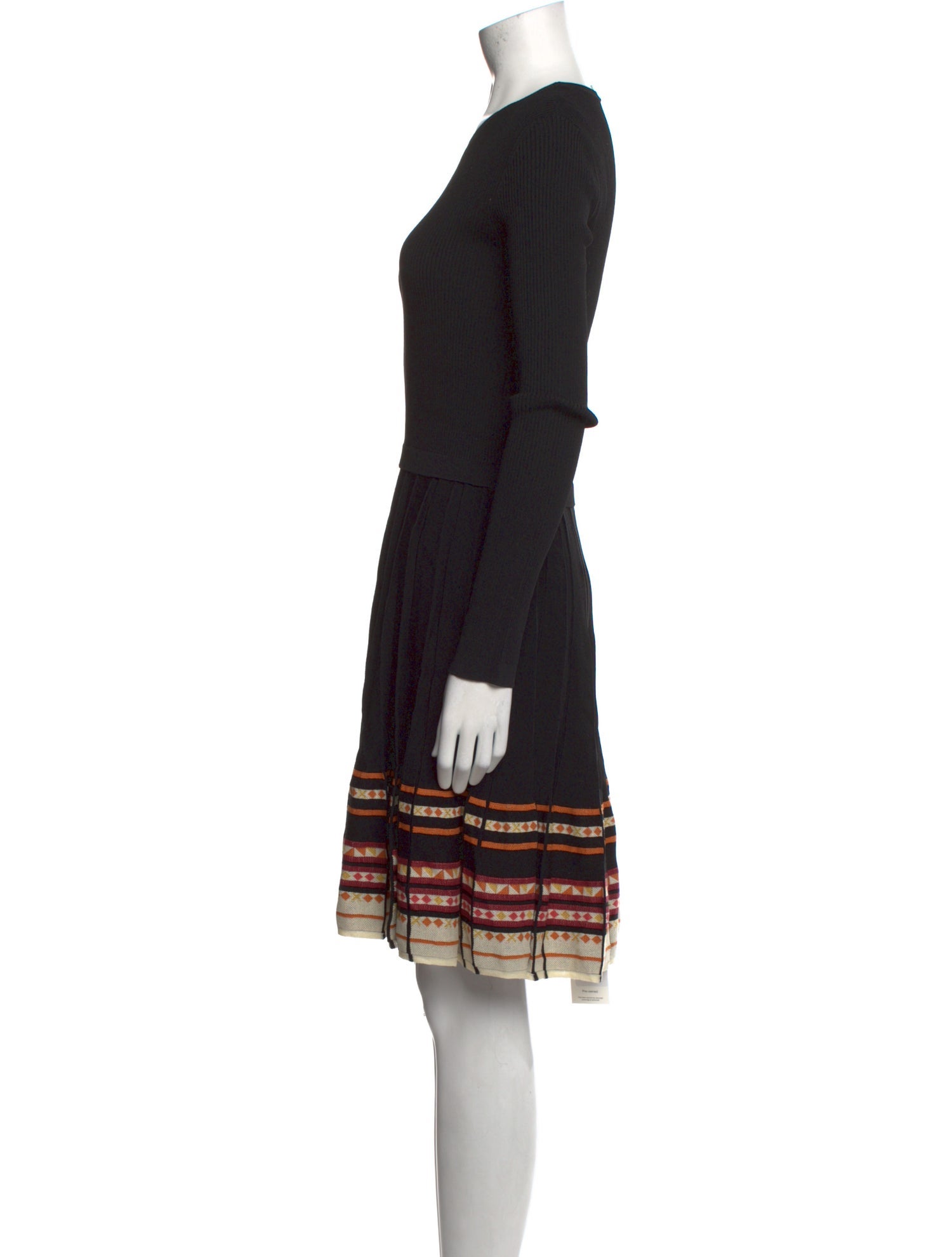 Red Valentino Crew Neck Knee-Length Dress