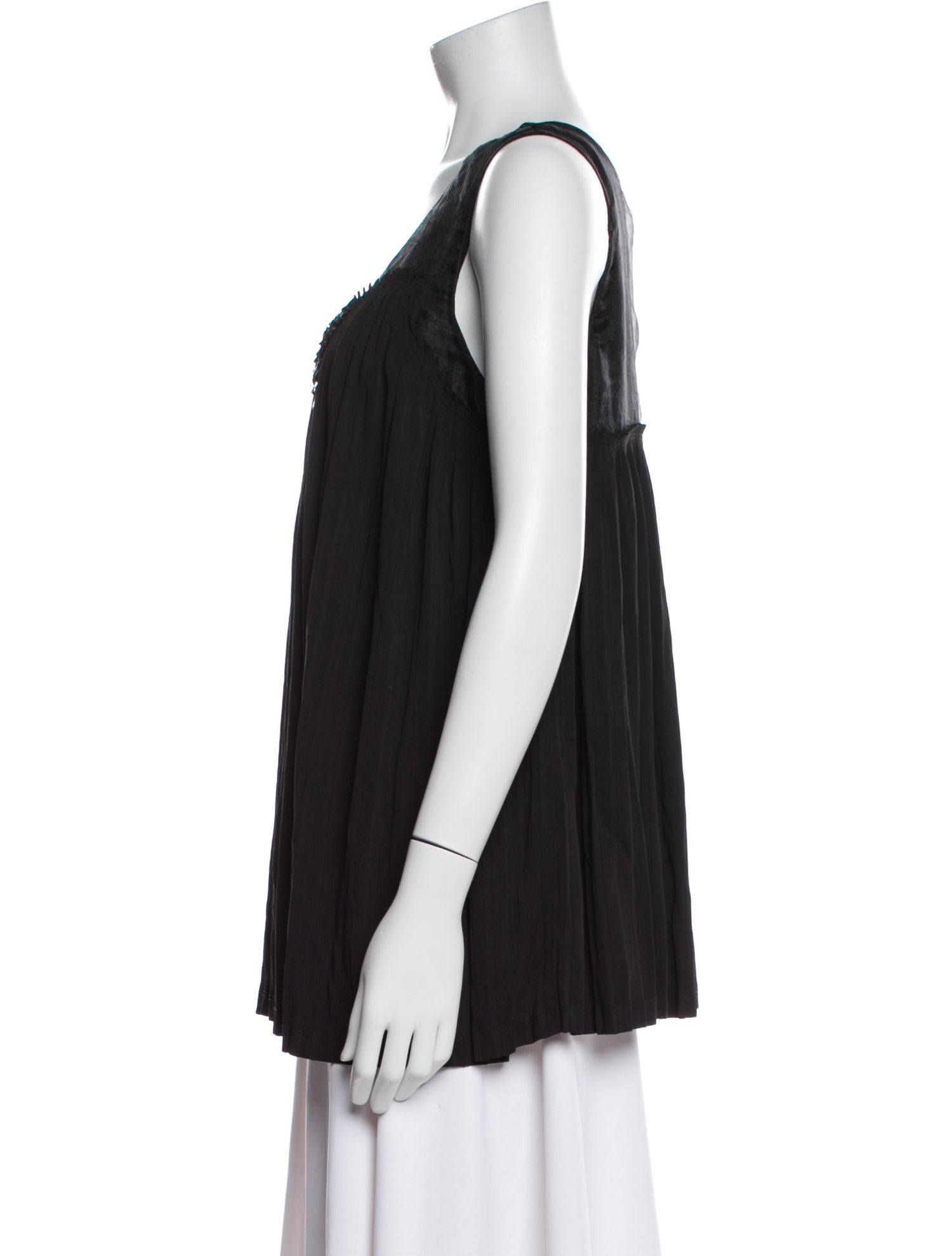 Red Valentino Scoop Neck Sleeveless Top