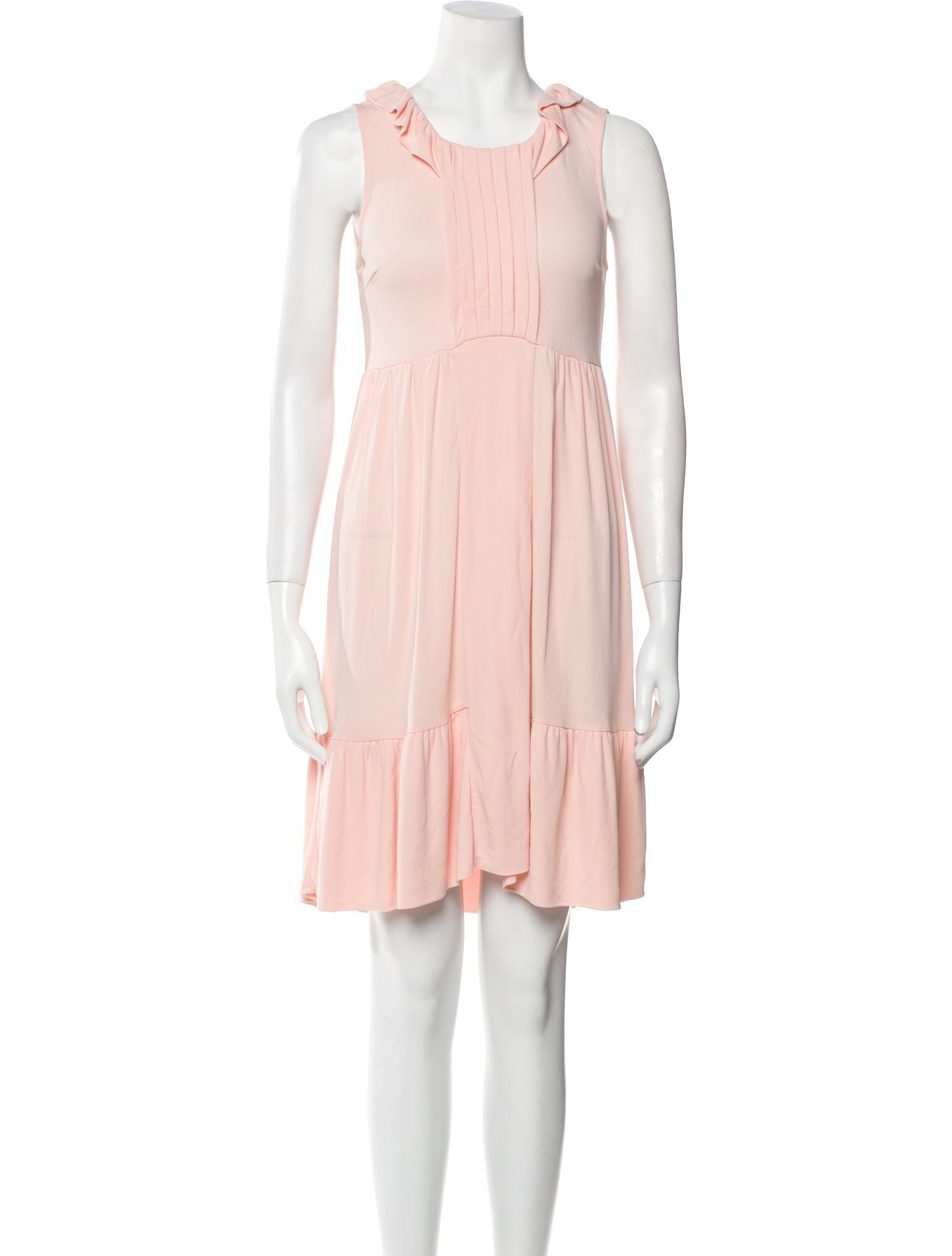 Red Valentino Crew Neck Mini Dress