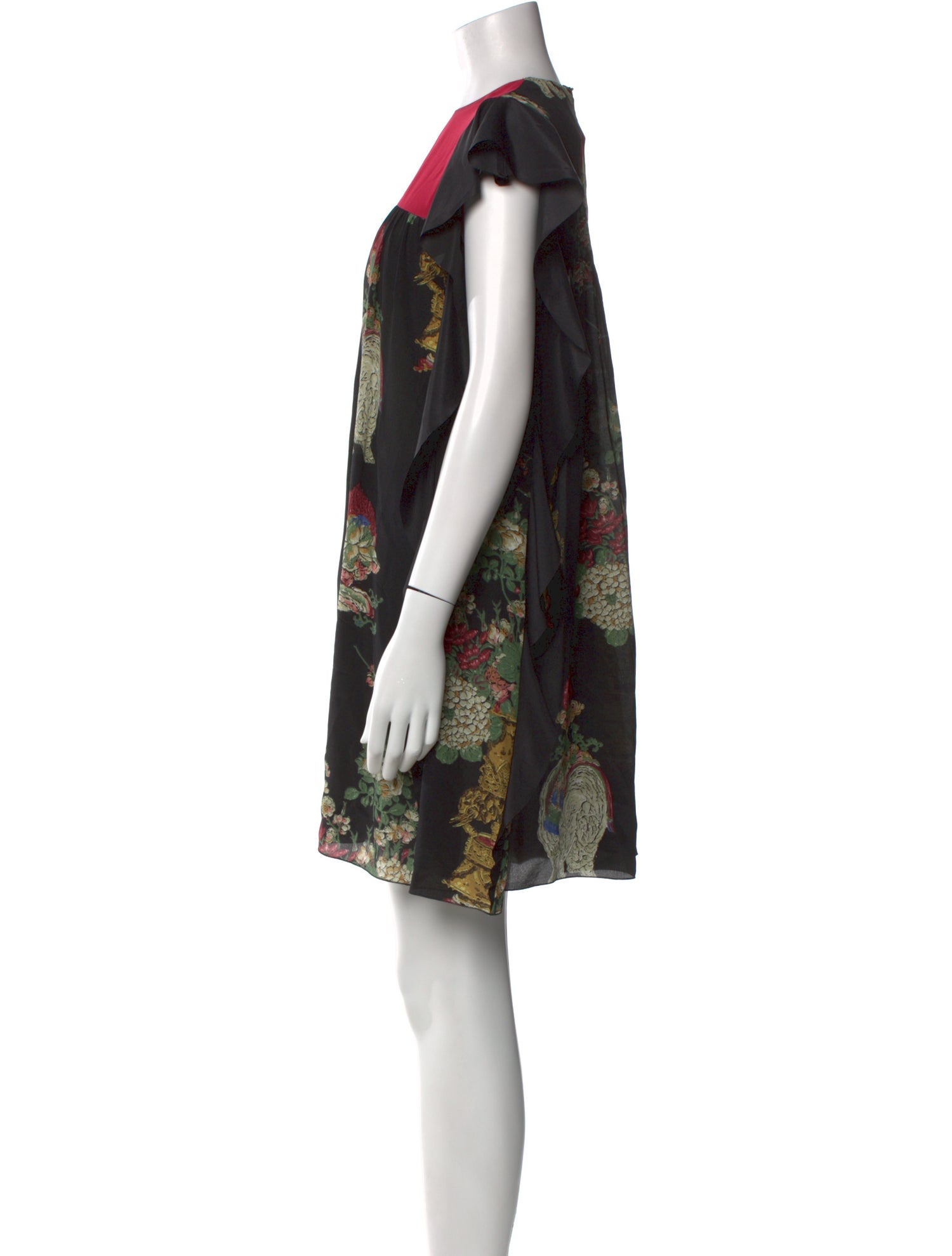 Red Valentino Floral Print Mini Dress