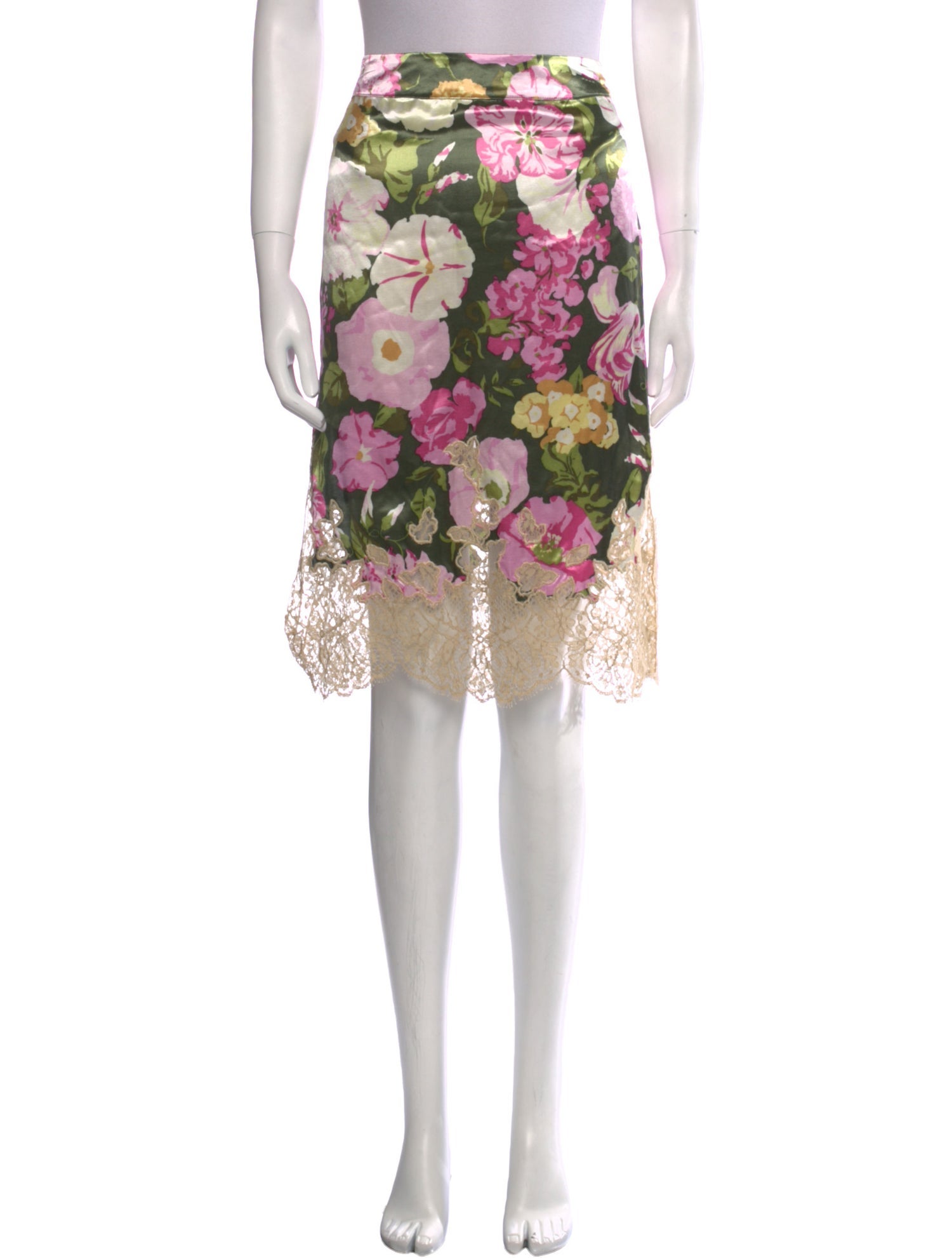 Red Valentino Floral Print Knee-Length Skirt w/ Tags