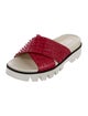 Red Valentino Leather Slides
