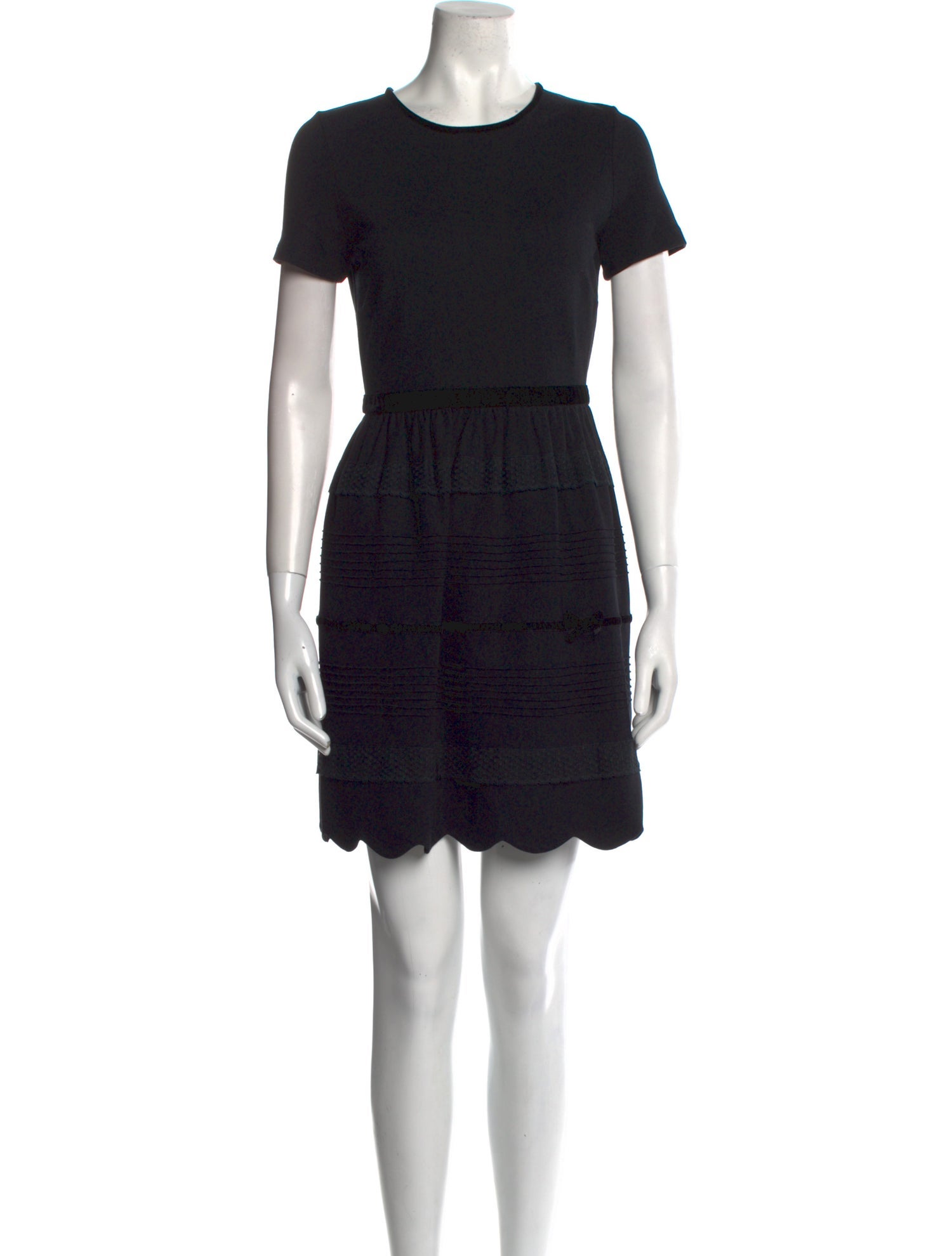 Red Valentino Crew Neck Mini Dress