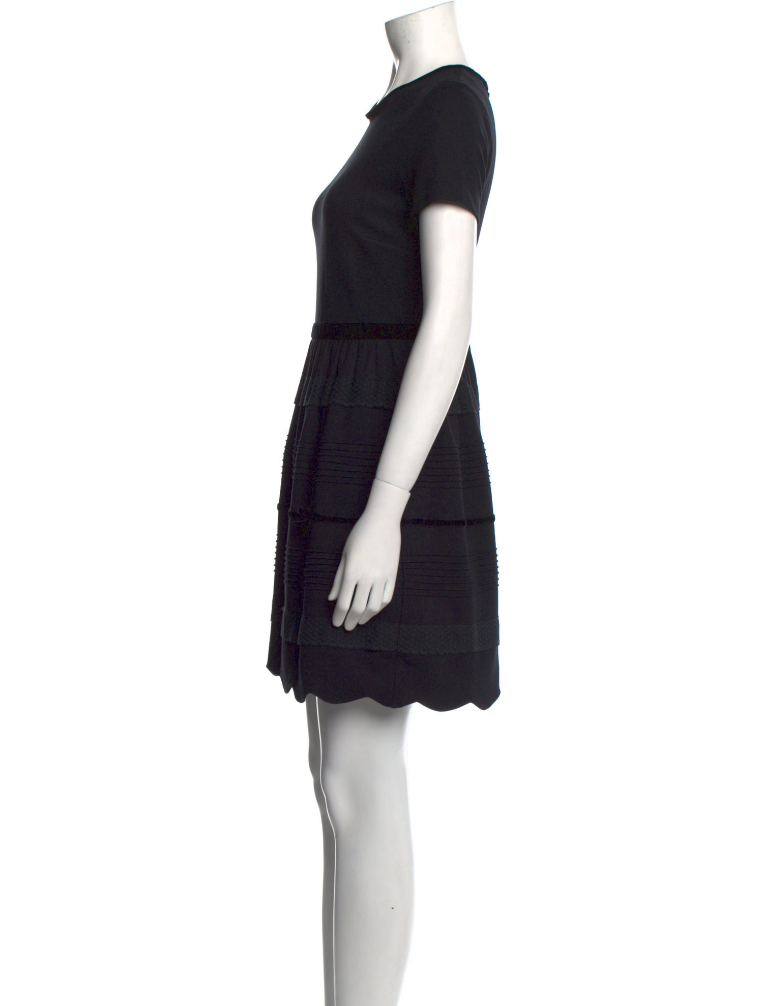 Red Valentino Crew Neck Mini Dress