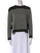 Red Valentino Striped Crew Neck Sweater