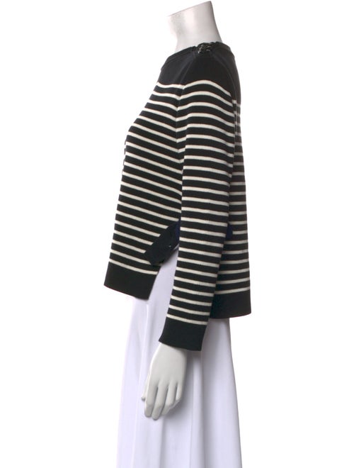 Red Valentino Striped Crew Neck Sweater