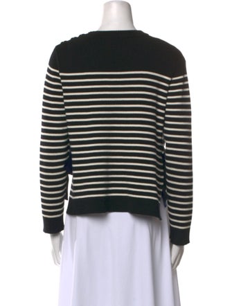 Red Valentino Striped Crew Neck Sweater