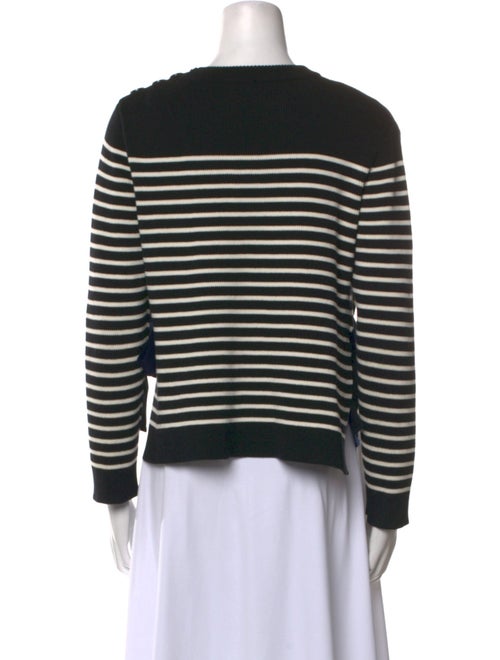 Red Valentino Striped Crew Neck Sweater