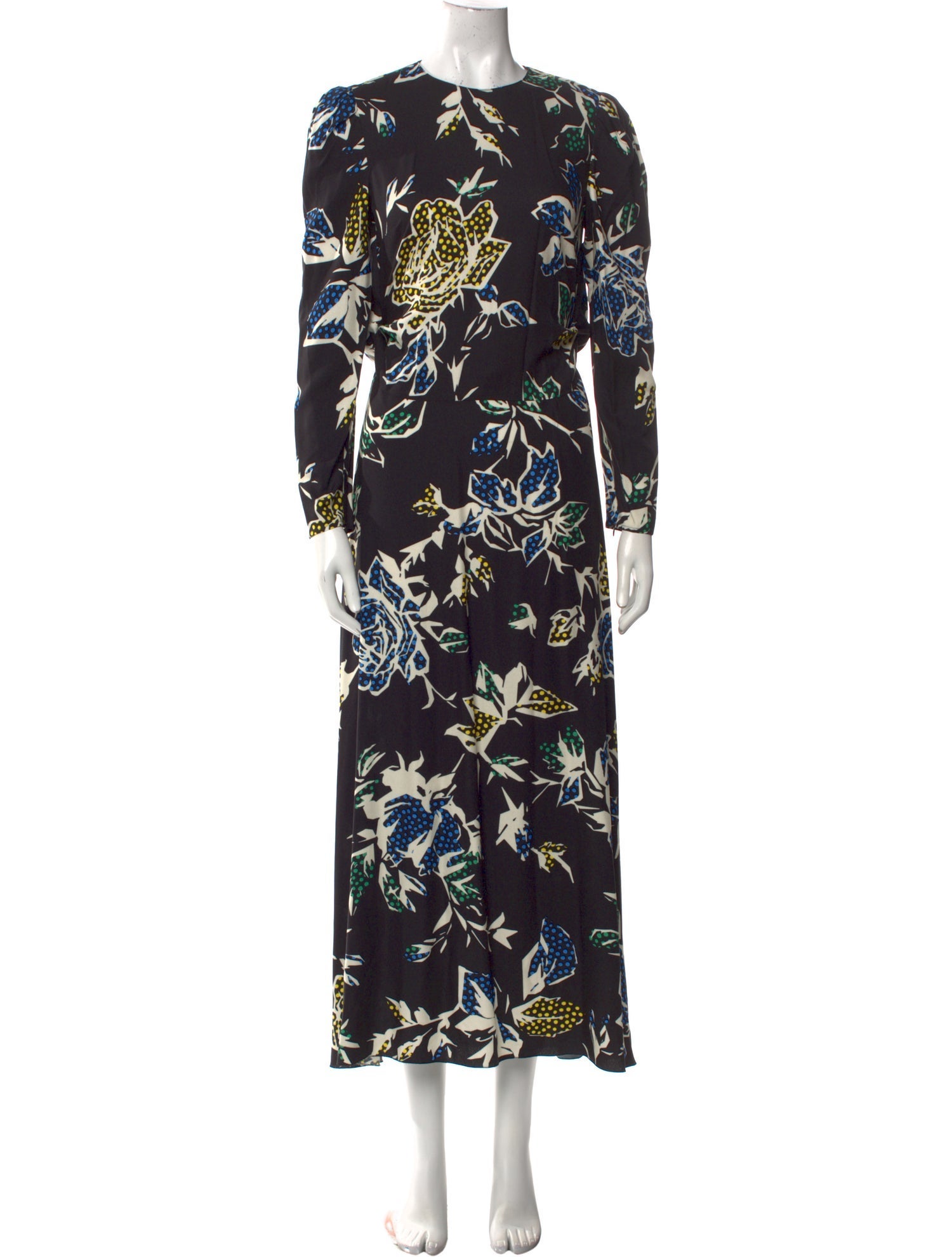 Red Valentino Floral Print Long Dress