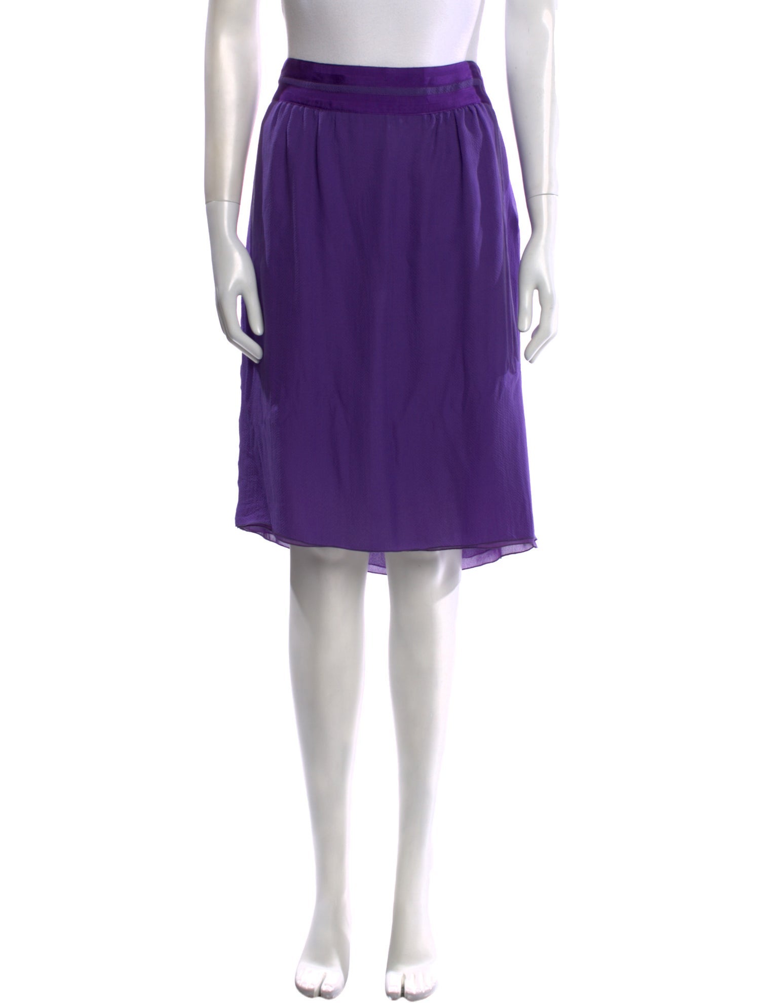 Red Valentino Bow Accents Knee-Length Skirt