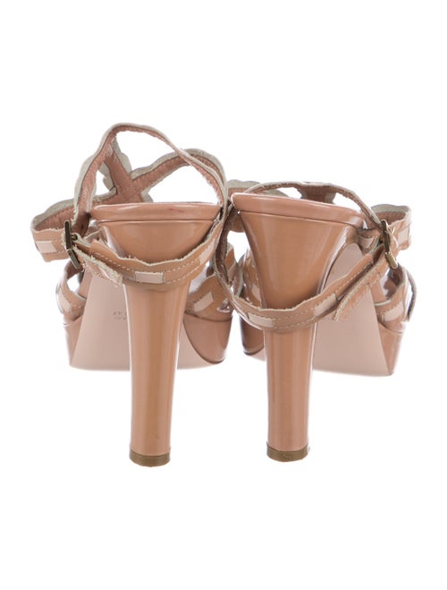 Red Valentino Patent Leather T-Strap Sandals