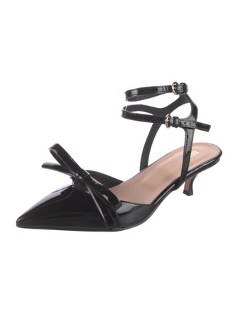 Red Valentino Patent Leather Slingback Pumps