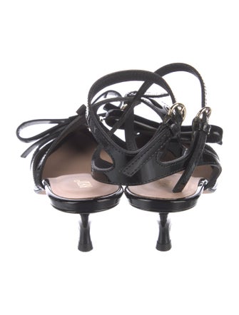 Red Valentino Patent Leather Slingback Pumps