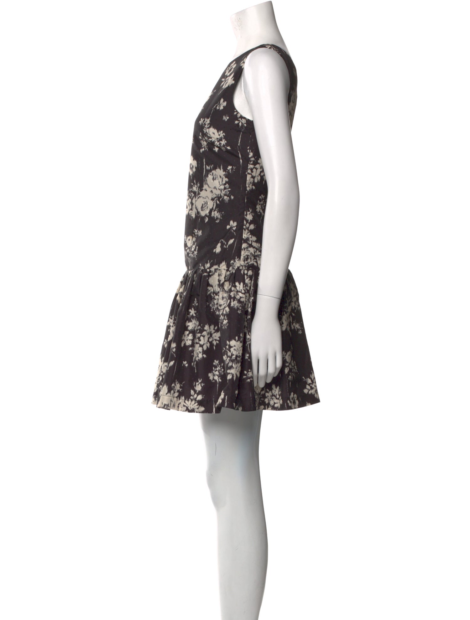 Red Valentino Floral Print Mini Dress