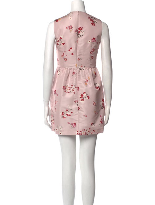 Red Valentino Floral Print Mini Dress