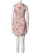 Red Valentino Floral Print Mini Dress