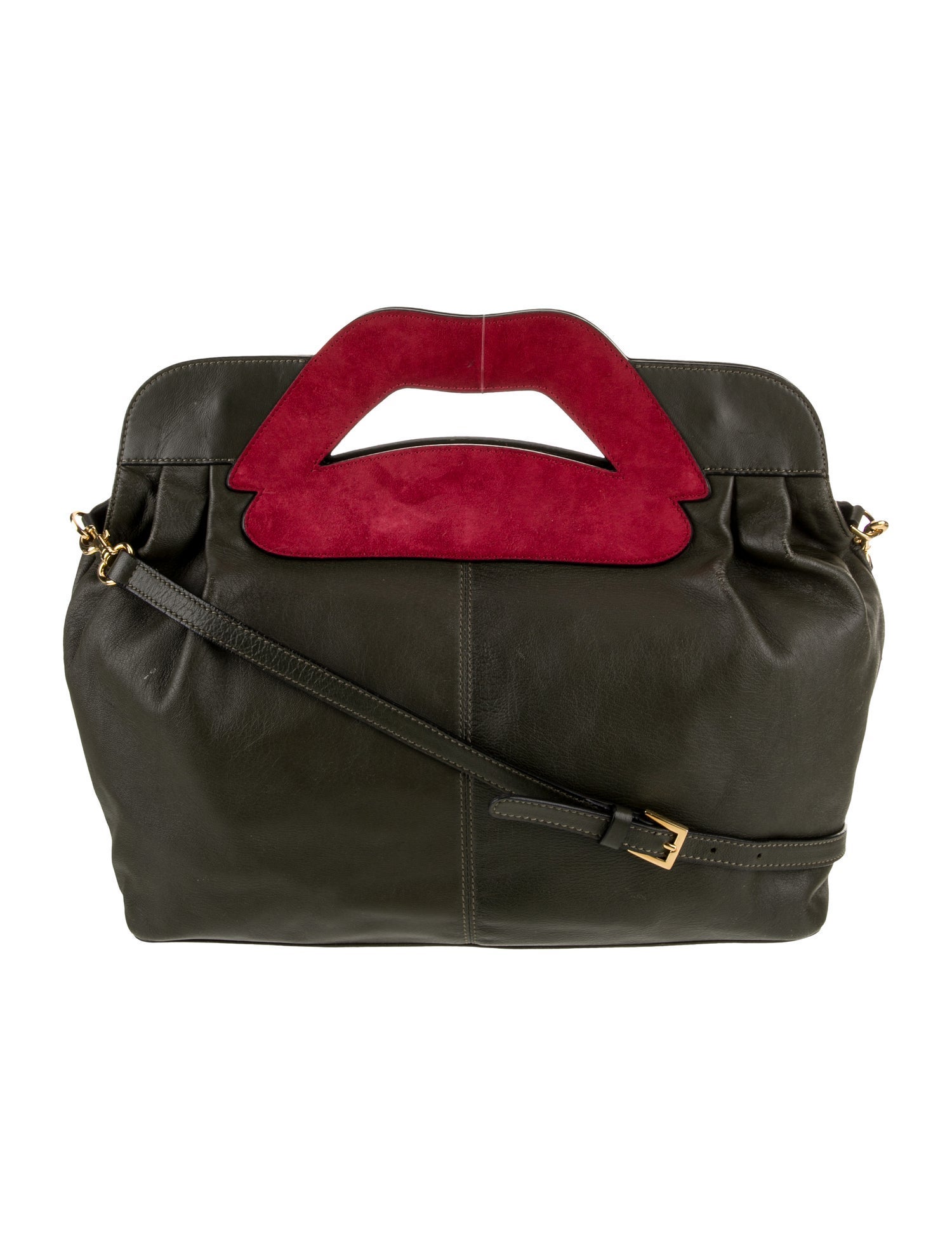 Red Valentino Leather Top Handle Bag