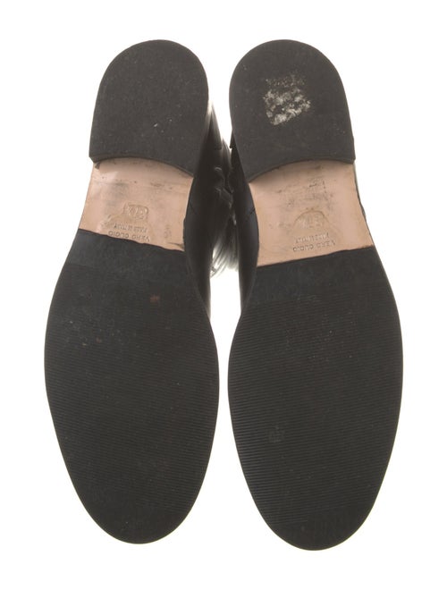 Red Valentino Leather Bow Accents Riding Boots