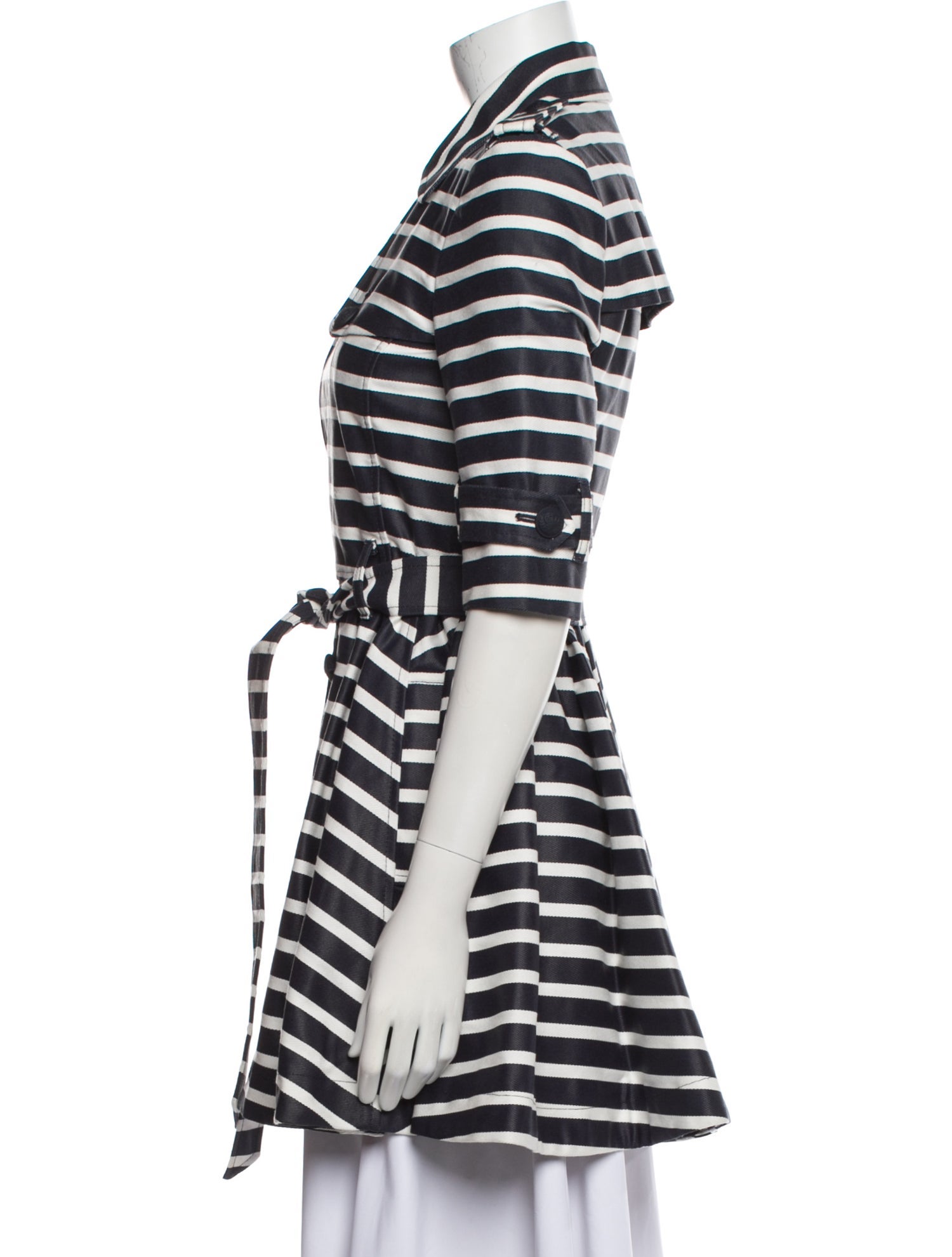 Red Valentino Striped Trench Coat