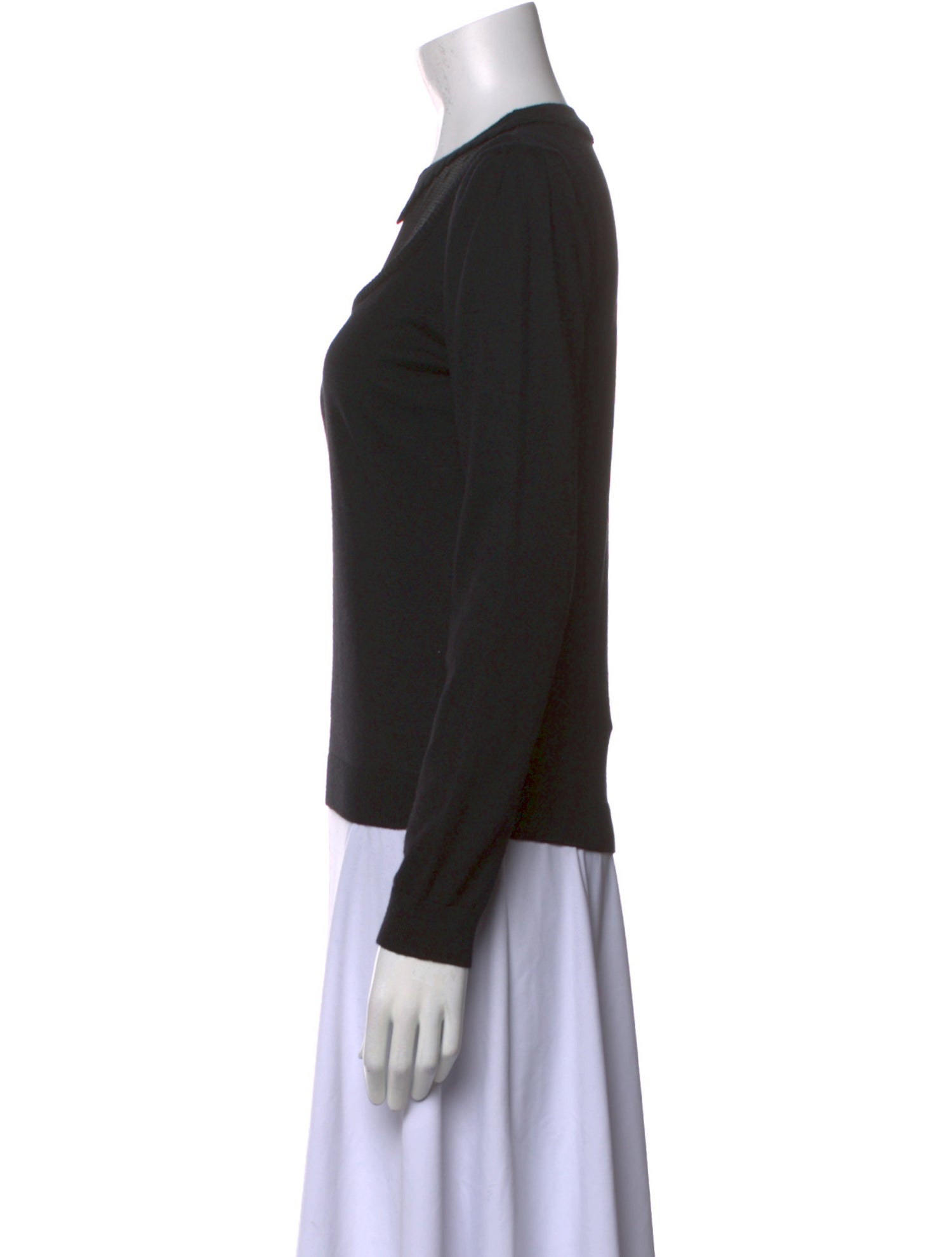 Red Valentino Virgin Wool Crew Neck Sweater