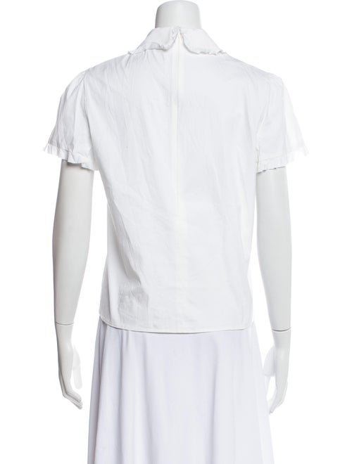 Red Valentino Mock Neck Short Sleeve T-Shirt