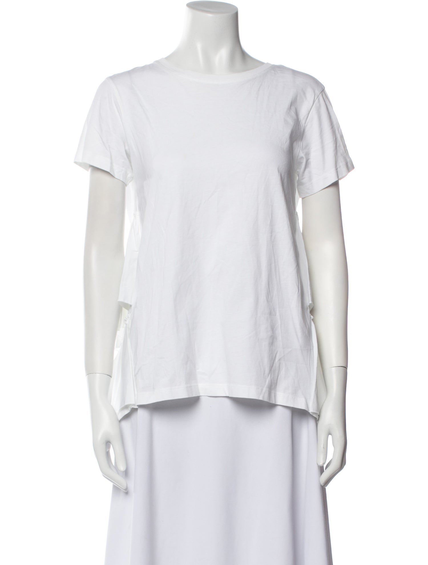 Red Valentino Bateau Neckline Short Sleeve T-Shirt