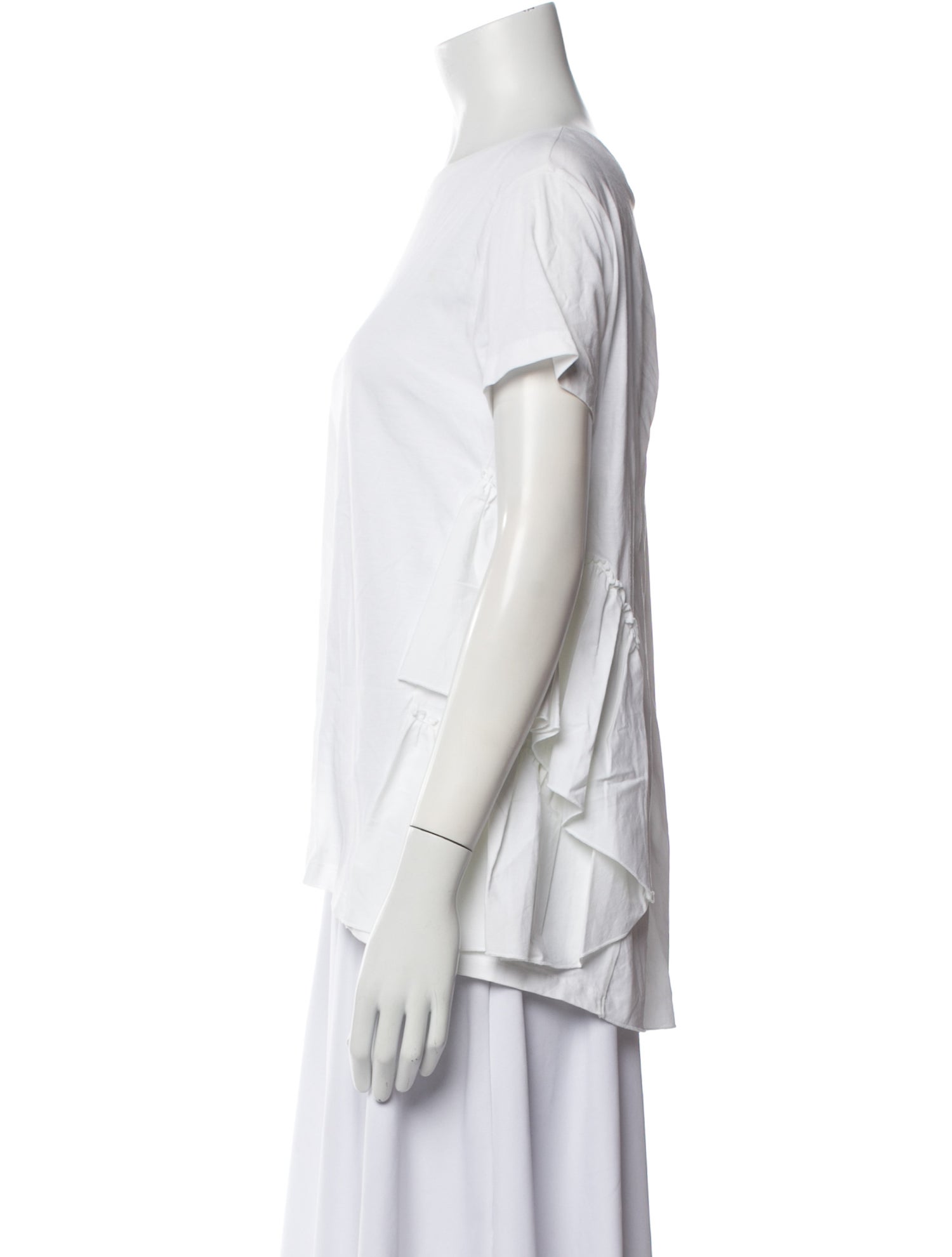 Red Valentino Bateau Neckline Short Sleeve T-Shirt